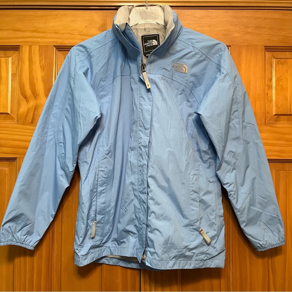 The North Face Girls Hyvent Light Blue Jacket Size Large